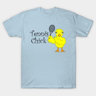 Tennis Chick Text T-Shirt